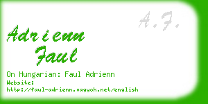 adrienn faul business card